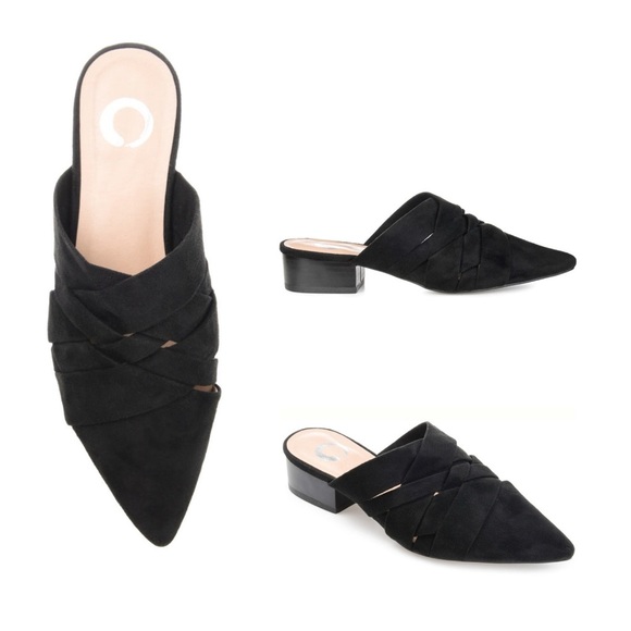 KALIDA MULE FLATS IN BLACK FAUX SUEDE Size 9 - Picture 4 of 9